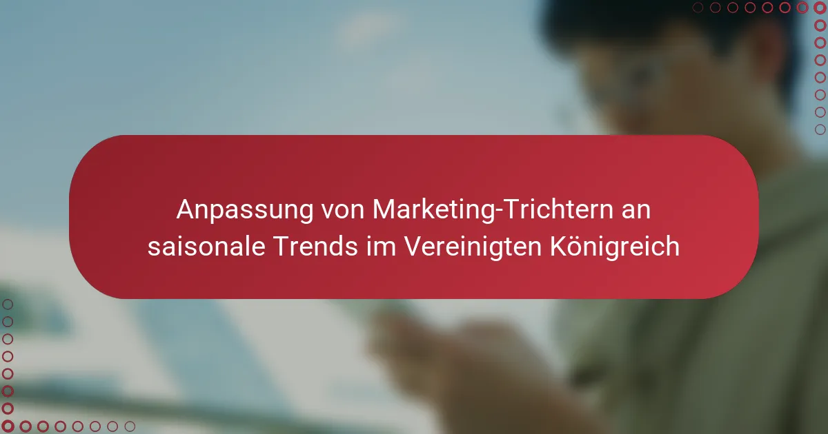 Anpassung von Marketing-Trichtern an saisonale Trends im Vereinigten Königreich