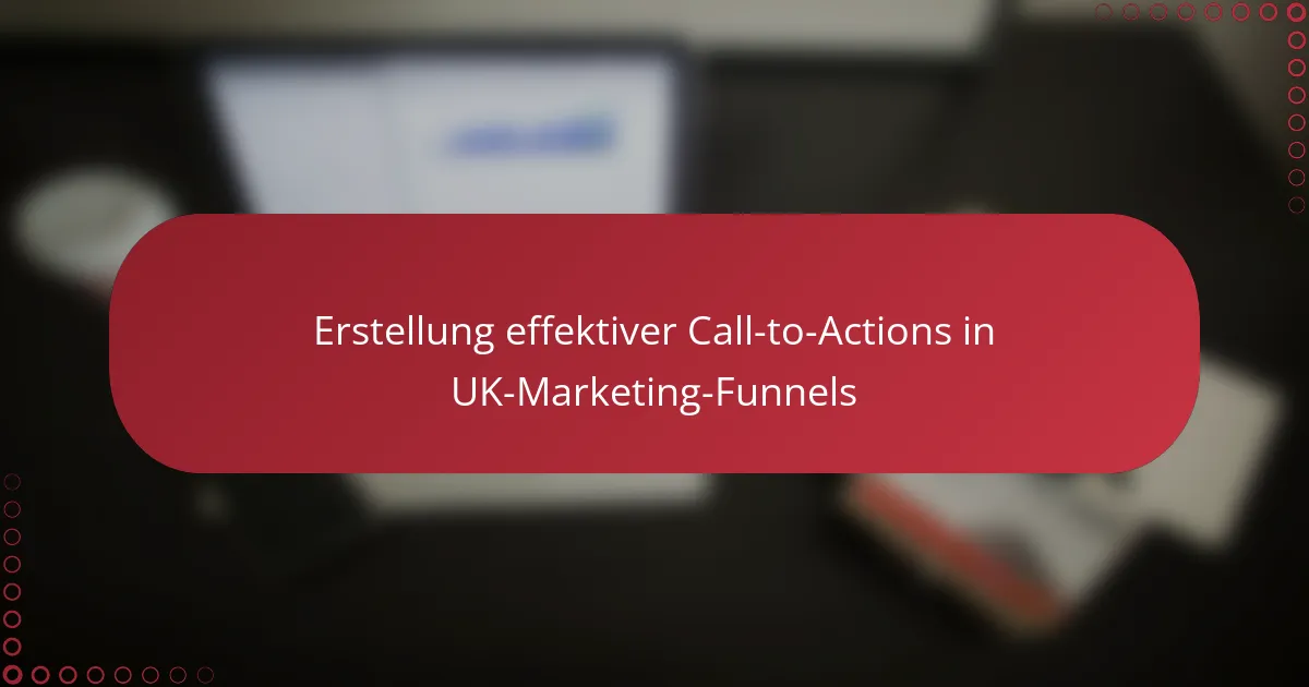 Erstellung effektiver Call-to-Actions in UK-Marketing-Funnels
